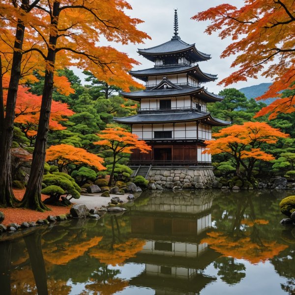 Comment planifier une visite des temples anciens de Kyoto, Japon, en automne?